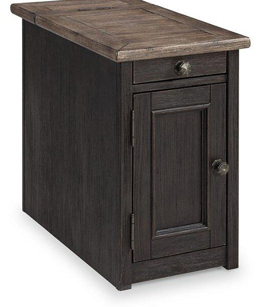 Tyler Creek Chairside End Table with USB Ports & Outlets